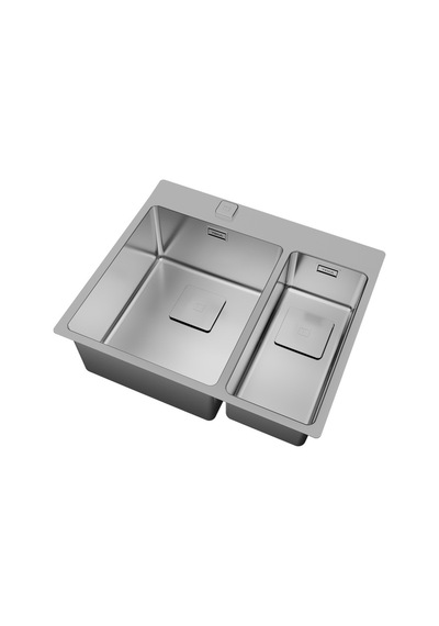 Teka Forlinea Rs15 2B 580 (Auto) Çift Hazneli Tezgahüstü/Tezgahasıfır (Flush) Paslanmaz Çelik Eviye - 115030013