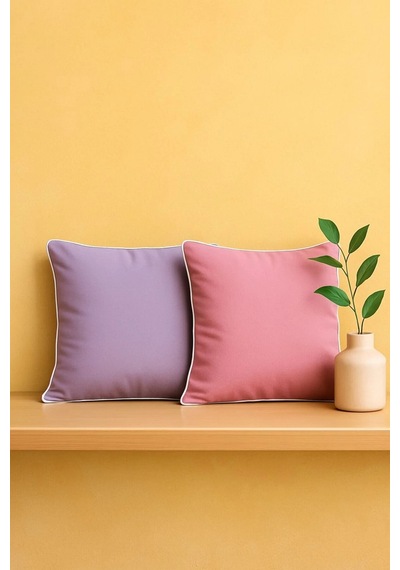 Pembe Kırlent Kılıfı 45x45 Dekoratif Modern Kırlent