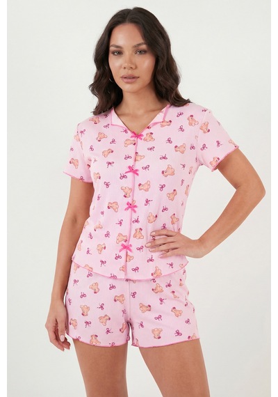 Lela Bayan Pijama Takımı 65770837 Pembe