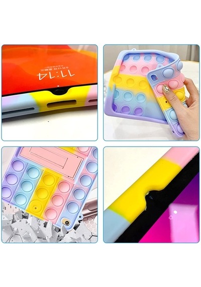 Apple Uyumlu iPad 10.2 7.Nesil Kılıf A2197 A2200 A2198 Pop-It Push Bubble