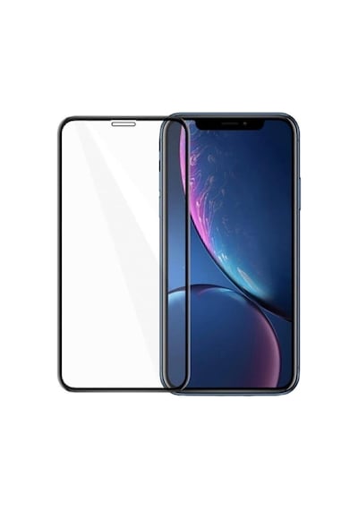 Apple Iphone 11 Ile Uyumlu Tam Kaplayan Ekran Koruyucu - 5d Darbe Emici Temperli Kırılmaz Cam
