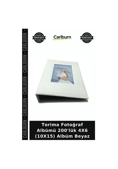 Premium Torima Fotoğraf Albümü 200'lük 4x6 10x15 Albüm Beyaz Özel Saklama Dekoratif