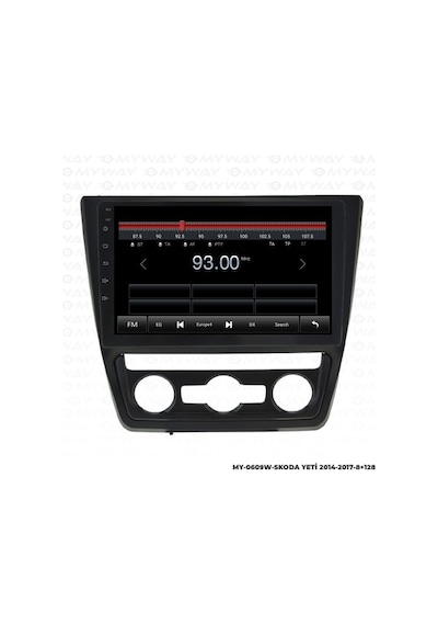 Myway Skoda Yeti Android Multimedya Carplay Navigasyon Ekran - 8gb Ram+128 Gb Hdd - Myway