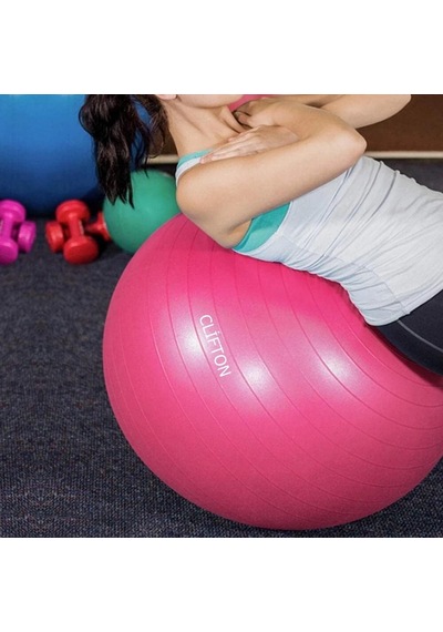 65 Cm Fitilli Pilates Topu Pembe Ve Pompa