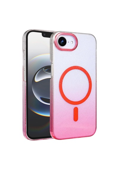 Apple iPhone Uyumlu 16e Glossy Magsafe Kapak - Pembe Diğer