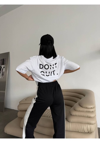 Rawea Oversize Unisex Eşofman Takımı - Dijital Baskılı, Pamuklu & Rahat Siyah
