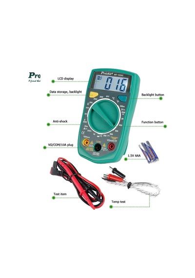 Proskit MT - 1233C Dijital Multimetre Ölçü Aleti