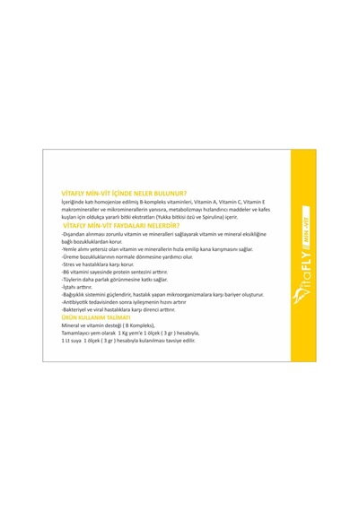 Min-vit Multivitamin 150gr-Özel Vitamin Desteği
