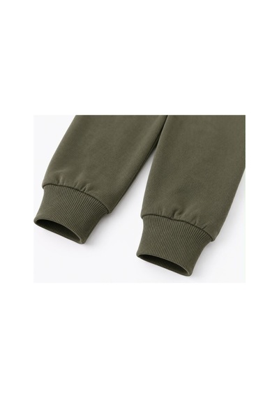 H&c Coolboy H&c %100 Pamuk Penye Bebek Tek Alt Pantalon 0-36 Ay haki