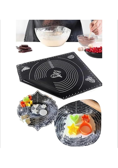 Makkam Home Hamur Matı 65x45, Siyah