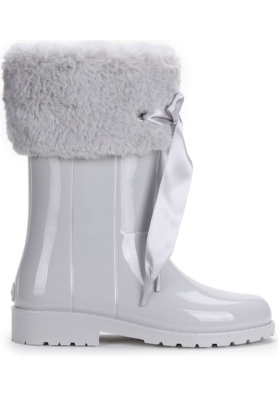 Igor Campera Charol Soft Kız Çocuk Su Geçirmez Yağmur Kar Çizmesi W10239 Gri