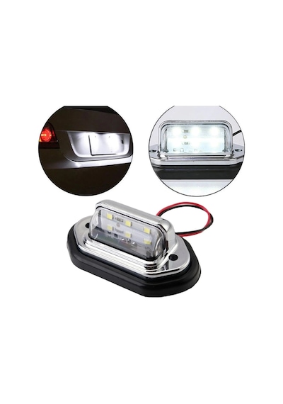 Sealux Marine Plaka & Merdiven Lambası Beyaz Led 12-24V Çiftli Beyaz