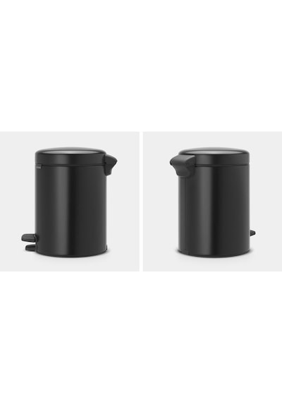 Brabantia Çöp Kutusu Newicon Pedallı 5 Lt Matt Siyah 112928 Siyah