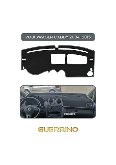 Volkswagen Caddy 2004-2015 Torpido Koruma Halısı Gri Kenar