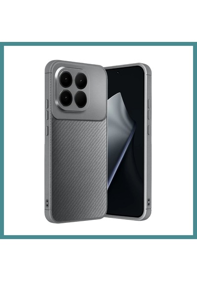 Trendexa Mi 15t Uyumlu Auto Focus Karbon Kapak - Gri Mac