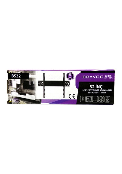 32 Inc - 22 Inc - 44 Inc Lcd Led Sabit Tv Askı Aparatı 56x140cm Bs-32 4887