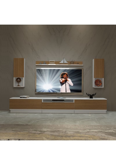 Decoraktiv Trendstyle 270das Slm Tv Ünitesi Tv Sehpası Beyaz - Ceviz