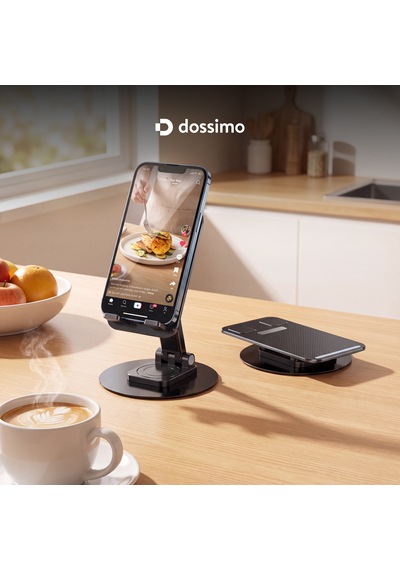 Katlanabilir 360 Dönebilen Ayarlanabilir Telefon Tutucu Masa Üstü Stand - Dst-04 Siyah
