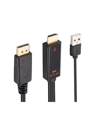 Hdmı Dan Displayport A Yüksek Çözünürlük Aktarımı 4k Destekli Kablo