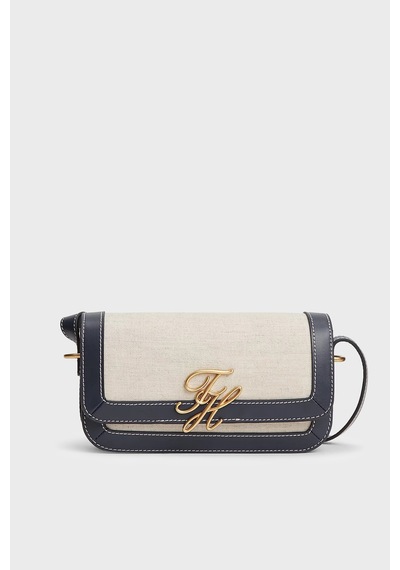 Tommy Hilfiger Logolu Çıkarılabilir Askılı Çanta Kadın Çanta Aw0aw18737 Dw6 Lacivert