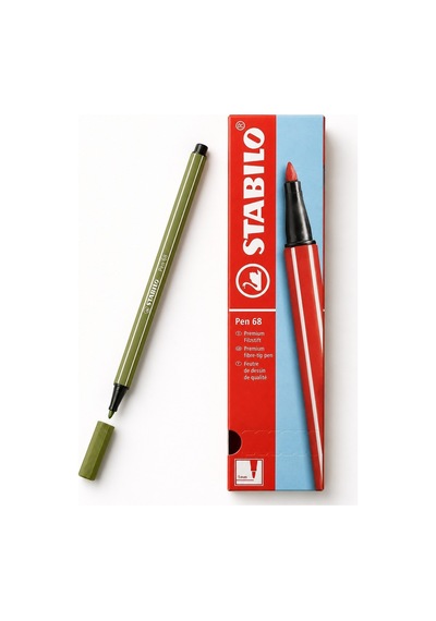 Keçe Uçlu Boya Kalemi 1 Mm Yosun Yeşili 68/35 10 Lu Paket