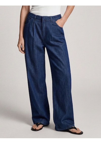 Koton Koton X Sima Tarkan - Rahat Kalıp Cepli Düğmeli Pileli Geniş Paça Denim Pantolon Koyu İndigo 6sal40251md Indigo Koton Koton X Sima Tarkan - Rahat Kalıp Cepli Düğmeli Pileli Geniş Paça Denim Pantolon Koyu İndigo 6sal40251md Indigo