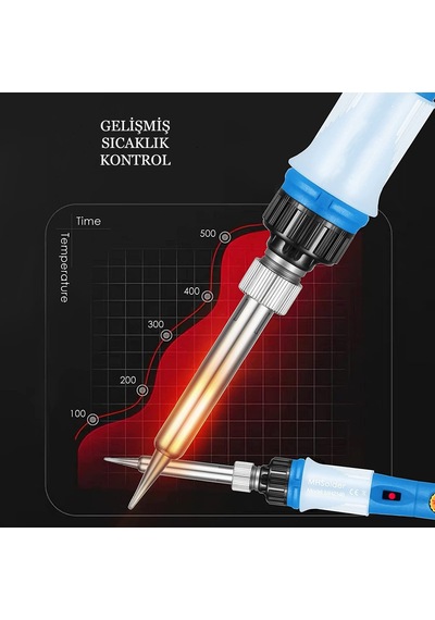 Elektrikli Lehim Havya Kiti 60w Ayarlanabilir Sıcaklık Kaynak Tmr