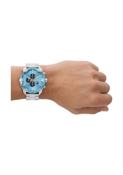 Diesel Dz4655 Quartz Çelik Gri Mavi Kadran 49 Mm Erkek Kol Saati