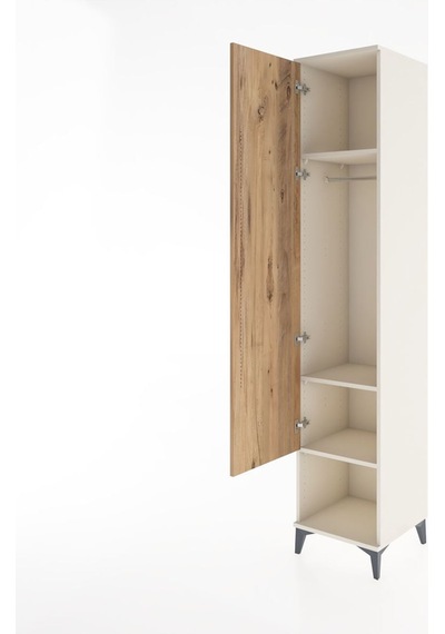 Hyperion Dolap 3 Raflı Tek Kapaklı Tek Askılı 44x44x221 Aytaşı-çam Aytası Hyperion Dolap 3 Raflı Tek Kapaklı Tek Askılı 44x44x221 Aytaşı-çam Aytası
