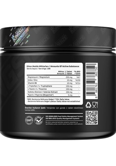 Kingsize Nutrition Zma Complex 100 Tablet
