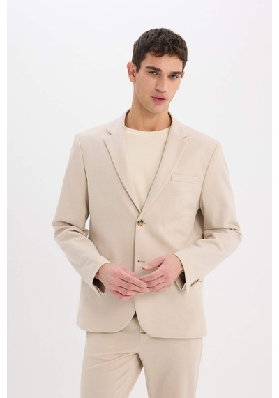 DeFacto Modern Fit Astarlı Düğmeli Blazer Ceket C5990AX25SPBG49