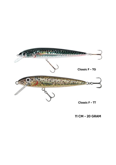 Maket Balık - Rapala - Jaxon Classic F - Tt - 11 Cm 20 Gr