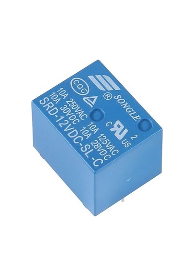 5 Adet Songle 250v 10a Srd-12vdc-sl-c 12v Dc Röle 5 Pin Pcb Montaj Tip 220v No Nc Güç Rölesi Spdt Lamba Motor Vana