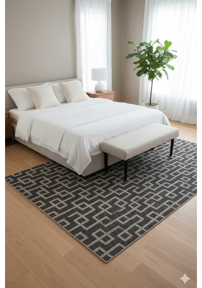 Kaymaz Taban Modern Desen Halı Yolluk Leke Tutmaz Kolay Temizlenir Koridor Salon Yatak Mutfak Odası Antrasit Kaymaz Taban Modern Desen Halı Yolluk Leke Tutmaz Kolay Temizlenir Koridor Salon Yatak Mutfak Odası Antrasit