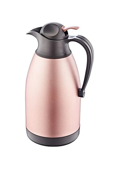 3281 - 2 Parça - Paslanmaz Çelik, 1,5 Litre Sıcak, Soğuk, Termos Rose Gold Gövde, Siyah Detay Rose Gold