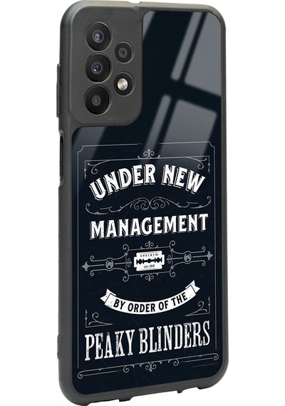 Samsung Uyumlu A23 Peaky Blinders Management Tasarımlı Glossy Telefon Kılıfı Çok Renkli