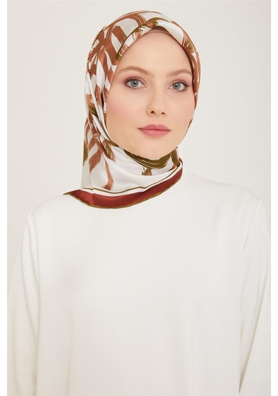Armine Twill İpek Eşarp 24ya9123 53 - Desenli