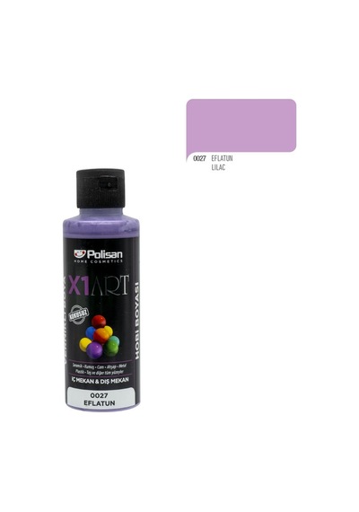 Polisan X1Art Vernikli Hobi Boyası 120Ml - 0027 Eflatun