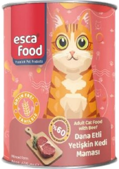 Esca Food Dana Etli Yetişkin Kedi Konserve Maması 415gr