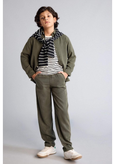 Defacto Düz Paça Tencel Pantolon Erkek Çocuk G5009a826spkh438 Haki-kh438