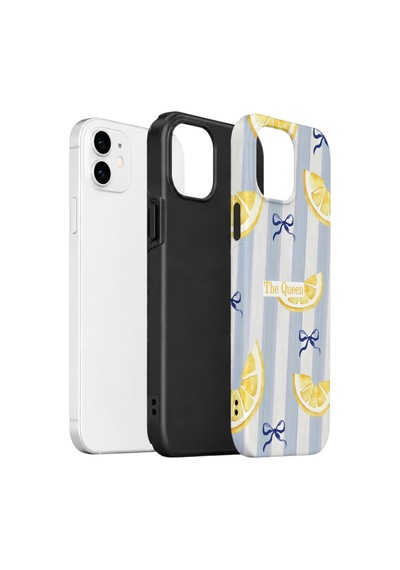 Apple iPhone Uyumlu 11 Vorian Çift Katmanlı Kılıf Queen Lemon Bow