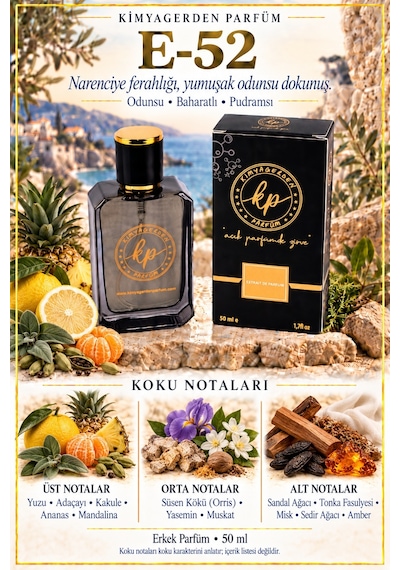 KP E-52 Erkek Parfüm EDP 50 ML