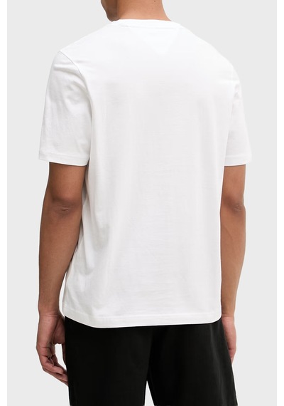 Tommy Hilfiger Baskılı % 100 Pamuk Regular Fit T Shirt Erkek T Shirt Mw0mw42364 Ybr Beyaz