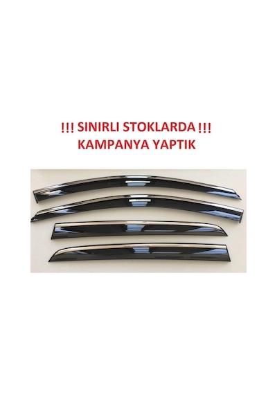 Niken Fiat Doblo Iı 2010- Kromlu Cam Rüzgarlığı 4 Lü