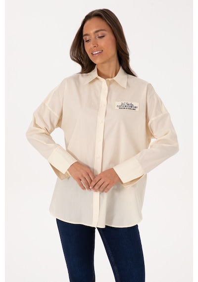 U.s. Polo Assn. Kadın Gömlek Desenli 50308766-vr256 İnci