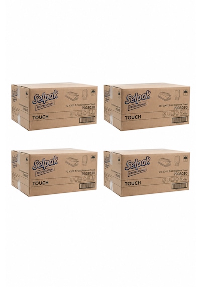 Selpak Professional Touch Z Katlama Dispenser Havlu 200x24 4 Koli
