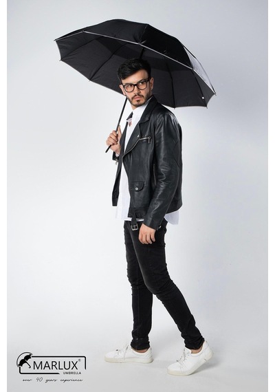 Marlux Siyah Çift Katlı Protokol Unisex Şemsiye M21mar207ckr001 Siyah