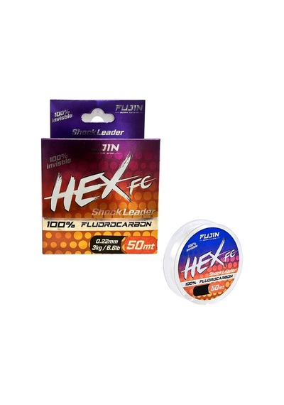 Fujin Hex Fc 50mt 0.22mm Fluorocarbon Leader Misina