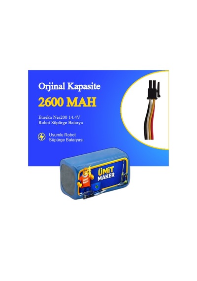 Eureka Ner200 2600 Mah 14.4v Robot Süpürge Batarya