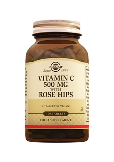 Solgar Vitamin C 500 MG With Rose Hips 100 Tablet